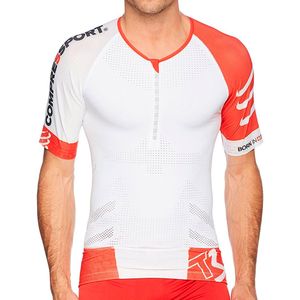 Camisa de Compressão Triathlon TR3 Aero TOP - COMPRESSPORT - Branca - Unissex