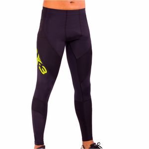 Calça Compressão Running X-PRO DX3 Masculina Preto /  Amarelo Flúor