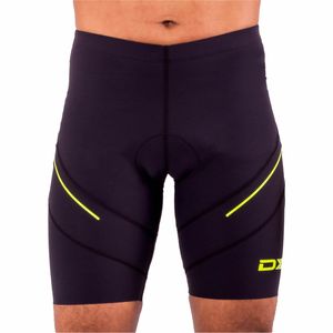 Bermuda Triathlon  X-Pro DX3 - Preto / Amarelo Flúor - Masculino