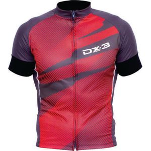Camisa de Ciclismo Montop DX3 - Masculina - Cinza / Vermelho