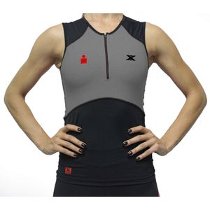 Regata Bike DX3  X-Pro IRONMAN - Feminino- Preto / Cinza