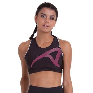 Top Authen Signature VIGOR - Preto Maracatu Rosa