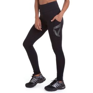 Legging Authen Signature Vital - Preto Maracatu Cinza