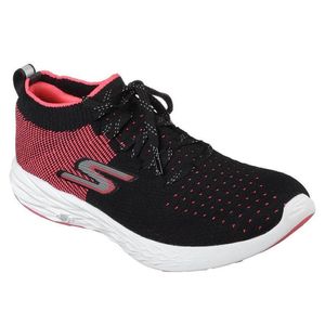 Tênis Skechers Go Run 6 Feminino - Preto / Vermelho