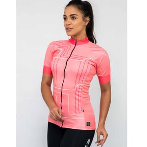 Camisa de Ciclismo DX3 MAXX  Feminina- Rosa