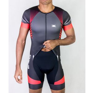 Macaquinho de Ciclismo DX3 Masculino - Preto / Vermelho