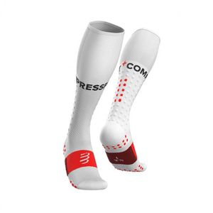 Meia Compressport  Full Socks RUN V3.0 Branca