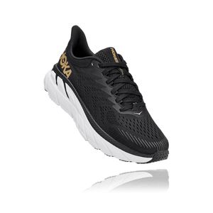 Tênis HOKA ONE ONE Clifton 7 Feminino - Preto / Dourado