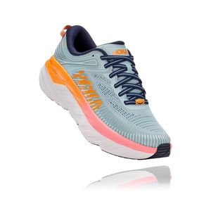 Tênis HOKA ONE ONE Bondi 7 Feminino - Azul / Laranja