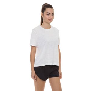 Camiseta New Balance Q Speed Jacquart Feminina - Branca