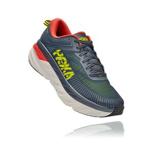 Tênis HOKA ONE ONE Bondi 7 Masculino - Cinza / Verde