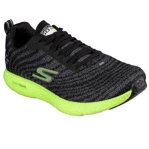 Tênis Skechers GO Run 7+ Plus Masculino - Preto / Limão