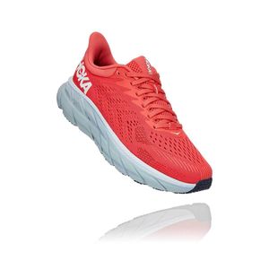 Tênis HOKA ONE ONE Clifton 7 Feminino - Laranja / Branco