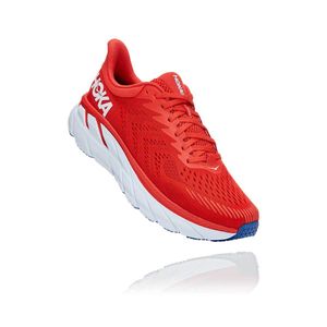Tênis HOKA ONE ONE Clifton 7 Masculino - Vermelho / Branco