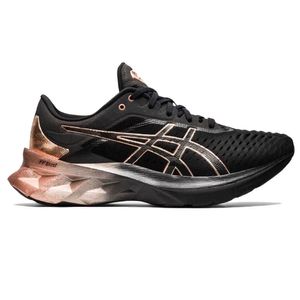 Tênis Asics Novablast Feminino Platinum - Preto / Rose Gold