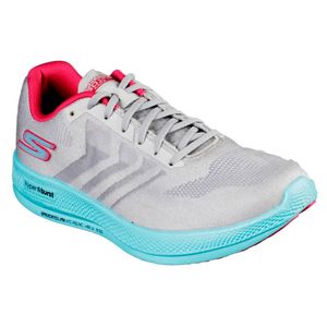 Tênis Skechers Go Run Razor + Plus Feminino - Cinza / Azul