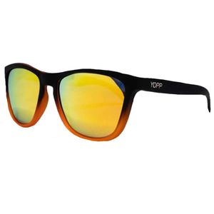 Óculos de Sol Yopp Running - Preto/Laranja Fosco com Lente Laranja