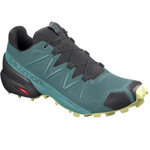 Tênis Salomon SpeedCross 5 Feminino - Azul / Limão