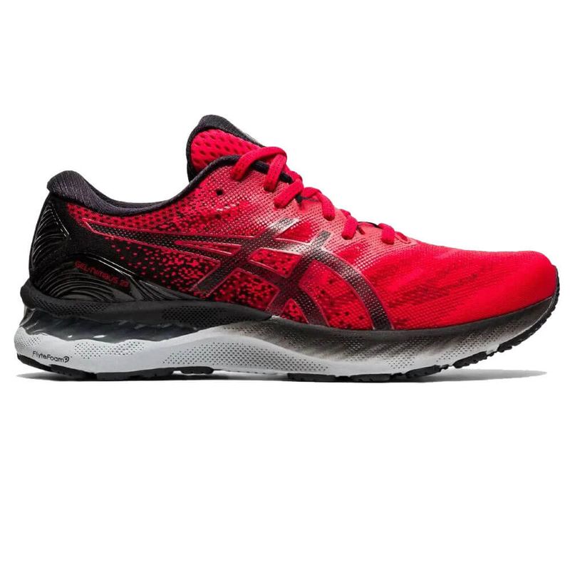 Asics vermelho hot sale e preto