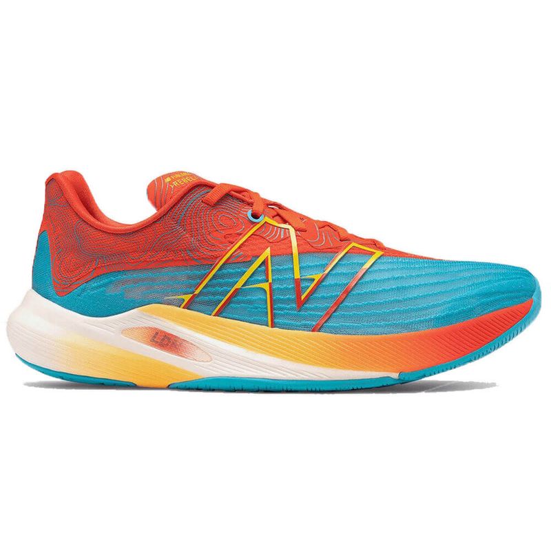 New balance azul com laranja best sale