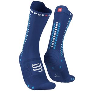 Meia de Compressão para Bike Compressport V4.0 - Azul