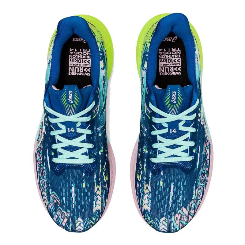 Tênis Asics NOOSA TRI 14 Feminino - Azul e Verde - Keep Running