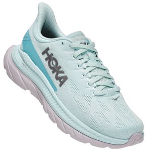 Tênis HOKA ONE ONE Mach 4 Feminino -Azul Claro / Prata