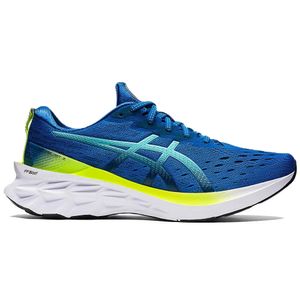 Tênis Asics Novablast 2 Masculino - Azul e Amarelo