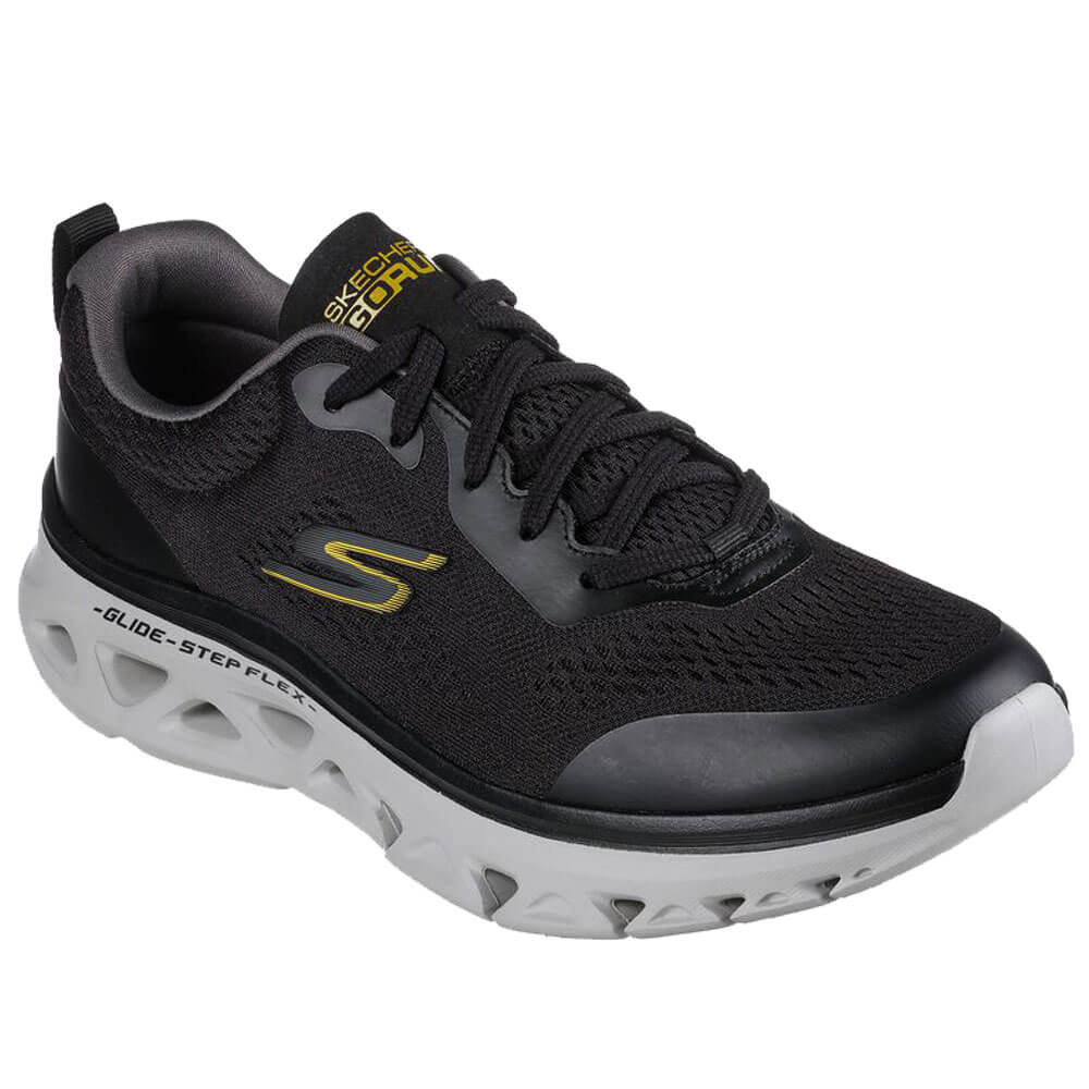 Tênis Skechers Go Run Glide Step Flex Radar Masculino Preto Keep Running Brasil