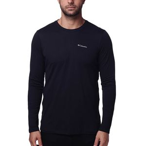Camiseta Columbia Neblina Manga Longa Masculina - Preta