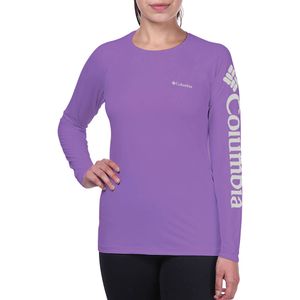Camiseta Columbia Aurora Manga Longa Feminina -Lilás