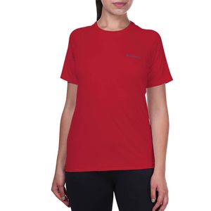 Camiseta Columbia Aurora Manga Curta Feminina - Vermelha