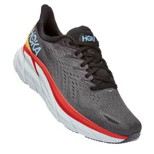 Tênis HOKA Clifton 8 Masculino - Cinza e Laranja