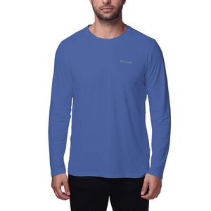 Camiseta Columbia Neblina Manga Longa Masculina - Azul Royal