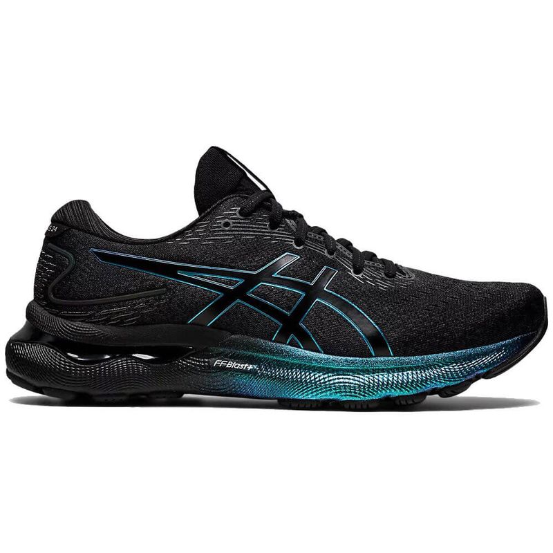 Tênis Asics GEL Nimbus 24 Platinum Masculino - Preto e Azul - Keep Running  Brasil - Keep Running Brasil - Loja Especializada em corrida