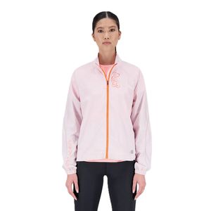 Jaqueta Corta Vento Impact Run New Balance 2 logos Feminino