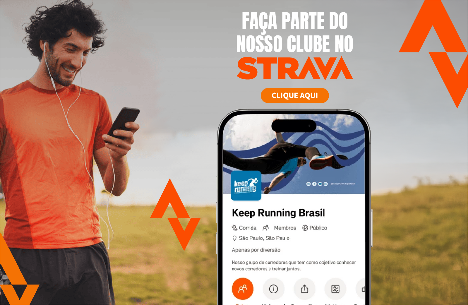 Faça parte do Clube no STRAVA